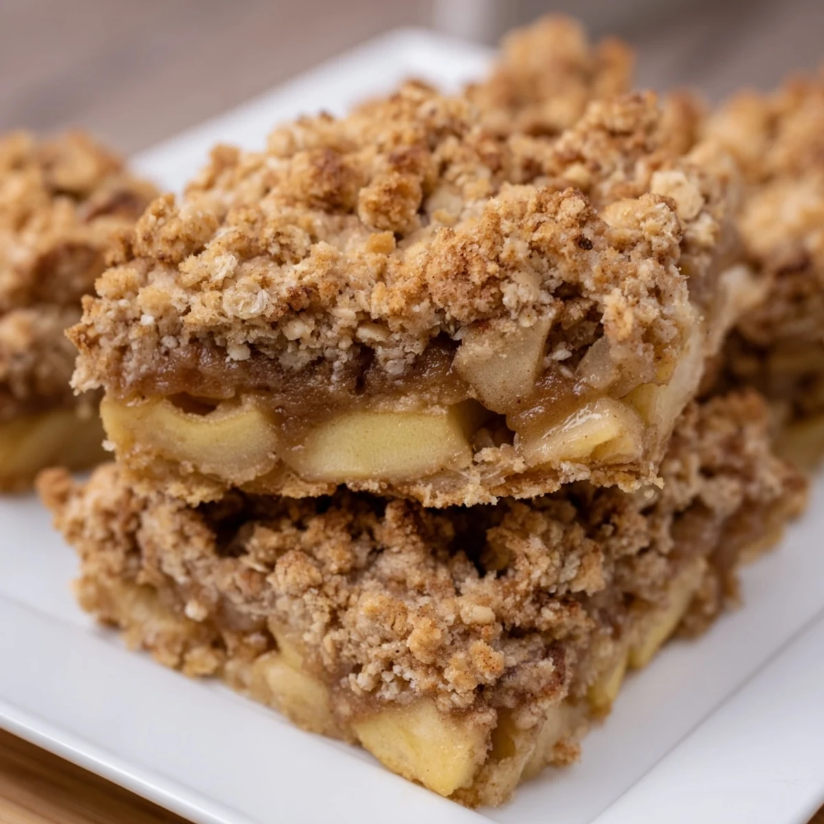 Warm, tender apples and a buttery crumb topping make this rustic apple crumble a delight.
