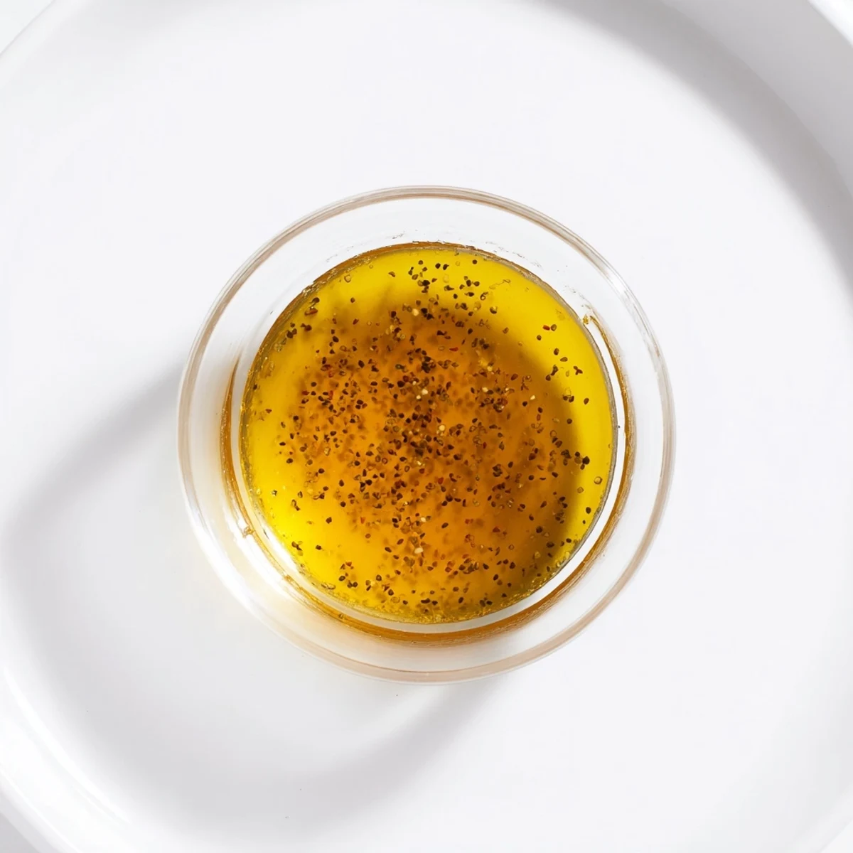 Emulsified Simple Honey Vinaigrette Salad Dressing, perfect for drizzling and enhancing salad flavors.