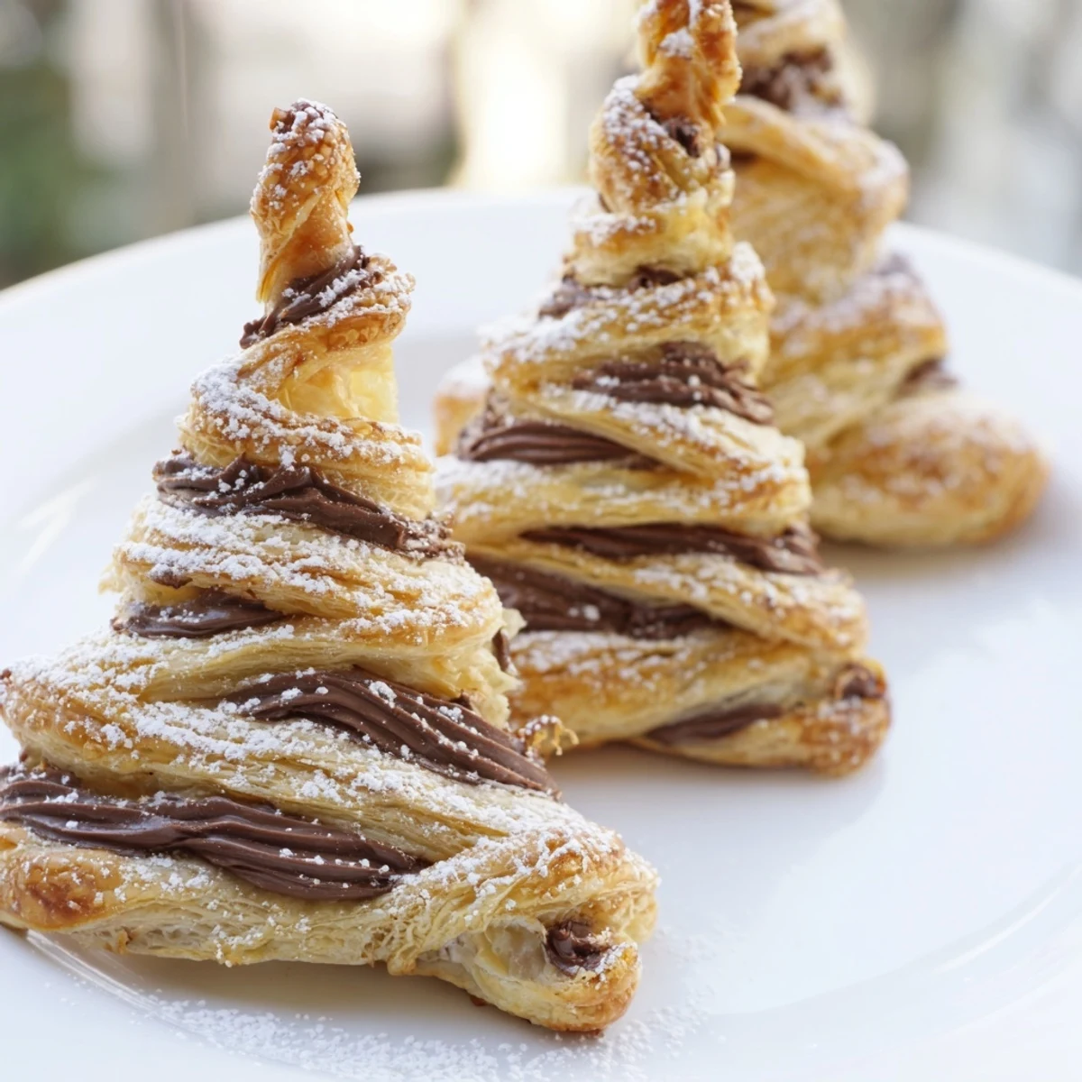 Nutella Pastry Christmas Trees