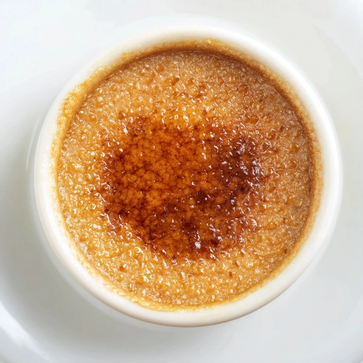Golden, crisp caramelized sugar crust tops this decadent, creamy 3-Ingredient Crème Brûlée dessert.