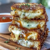 Golden, crispy grilled cheese dippers and velvety tomato soup, a perfect pairing.