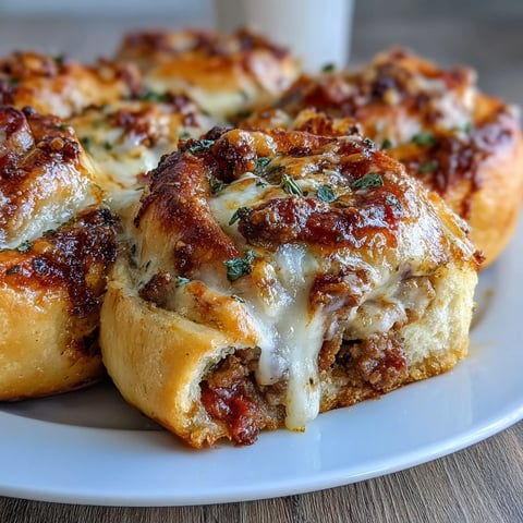 Golden-baked Irresistible High Protein Pepperoni Pizza Rolls fresh from the oven, showcasing bubbling mozzarella and savory pepperoni peeking from the fluffy dough.