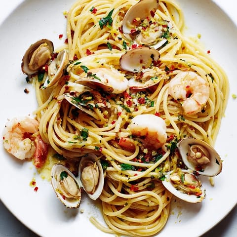 Seafood Pasta Aglio e Olio