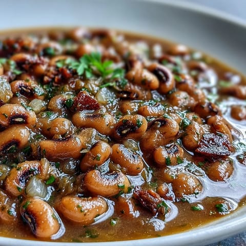 Hearty Southern-style frozen black-eyed peas quick version served warm beside golden cornbread and a spoon for weeknight dinners.