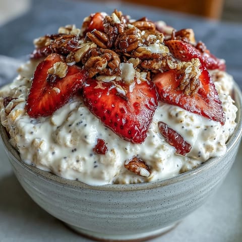 Strawberry Overnight Oats Chia