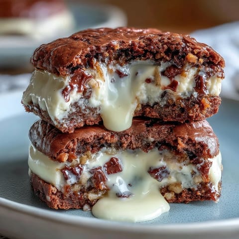Cream Cheese Stuffed Brownie Mix Cookies with a gooey chocolate center and smooth cream cheese filling.