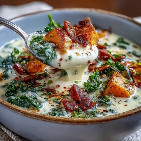 Hearty Smoky Sweet Potato Chowder, a comforting bowl best served warm.