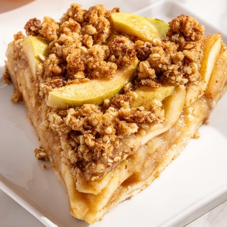 Cozy serving suggestion: A generous scoop of vanilla ice cream with this Rustic Apple and Cinnamon Crumb Bake.