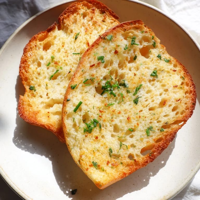 A close-up of Cloud Bread Savory Toast showing a tender, airy interior and crispy golden edges with melted Parmesan bits.