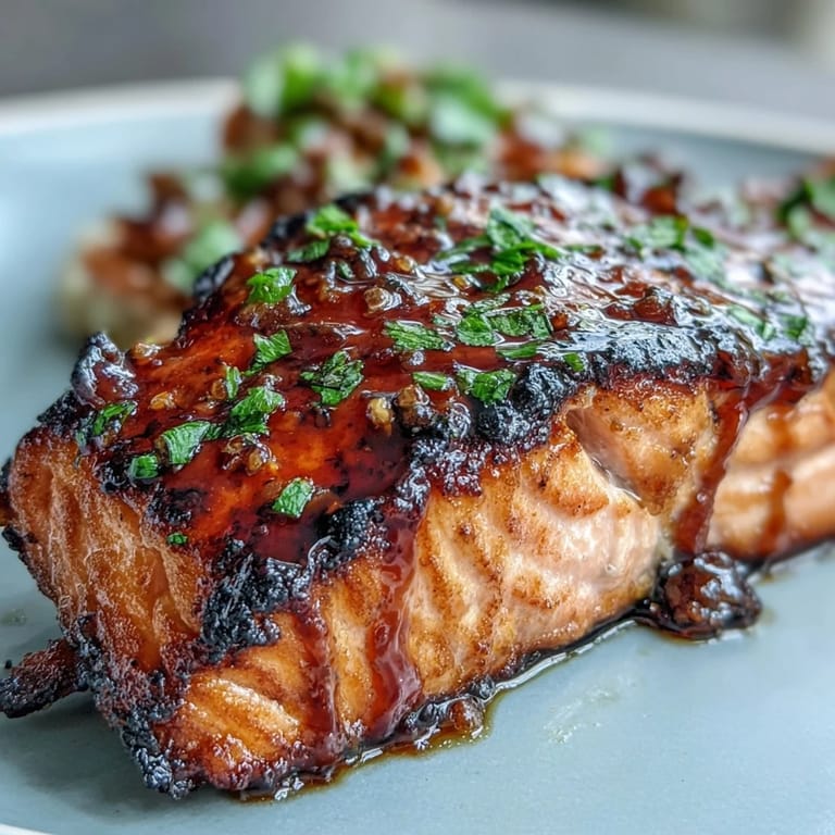 Golden-brown miso salmon glazed with a light, umami-rich sauce served atop tender, wilted spinach with fresh ginger.