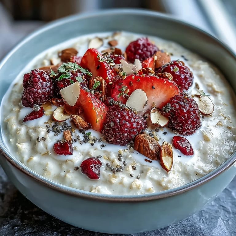 Wholesome strawberry chia overnight oats layered with creamy yogurt and fresh fruit, perfect for easy, energizing mornings.