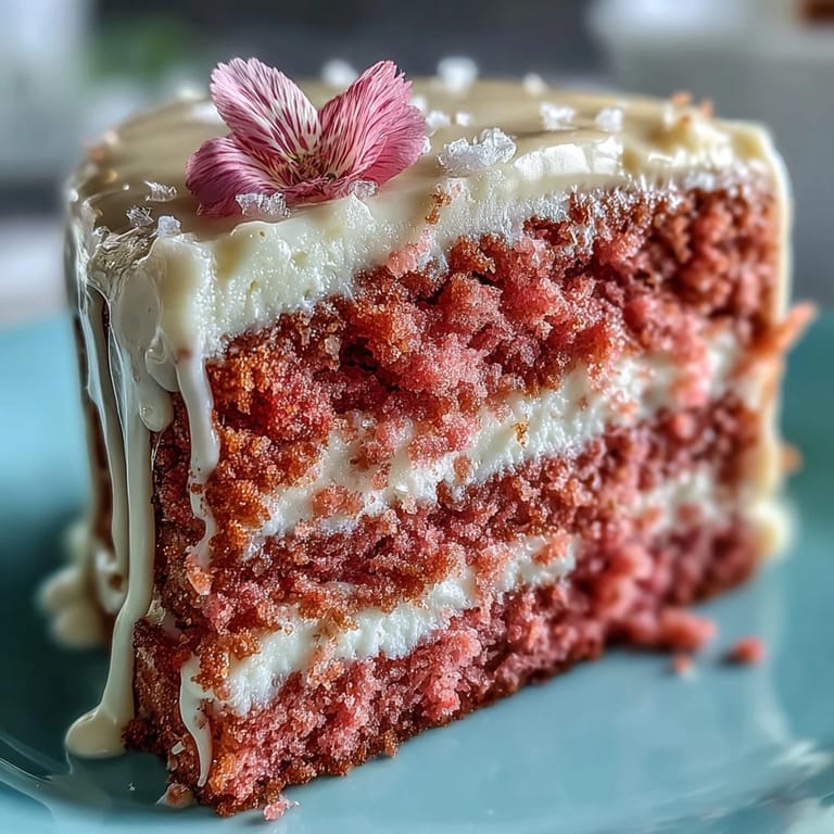 A festive and delicious Rosé Velvet Cake, perfect for celebrations with guests.